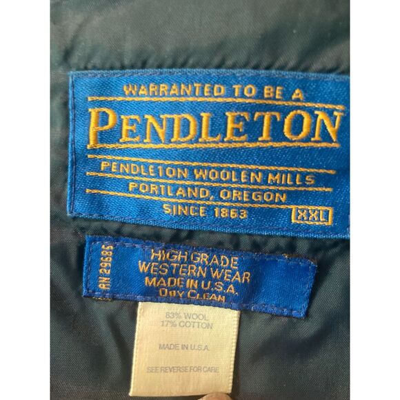 Pendleton Mens XXL Coat Jacket Wool Jacquard Native American Thinsulate lining - Picture 5 of 6